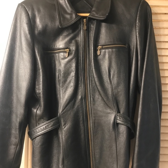 Real Leather jacket. Size Large. Super nice. Bought at Macy’s. Preston & Yorki - Picture 9 of 10